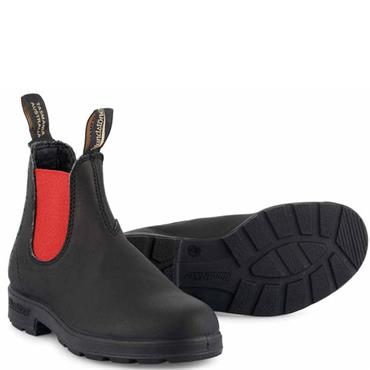 BLUNDSTONE WOMENS CHEKSEA BOOT - BLACK RED